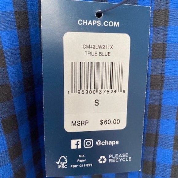 NWT Chaps Button Down Shirt - Picture 3 of 3